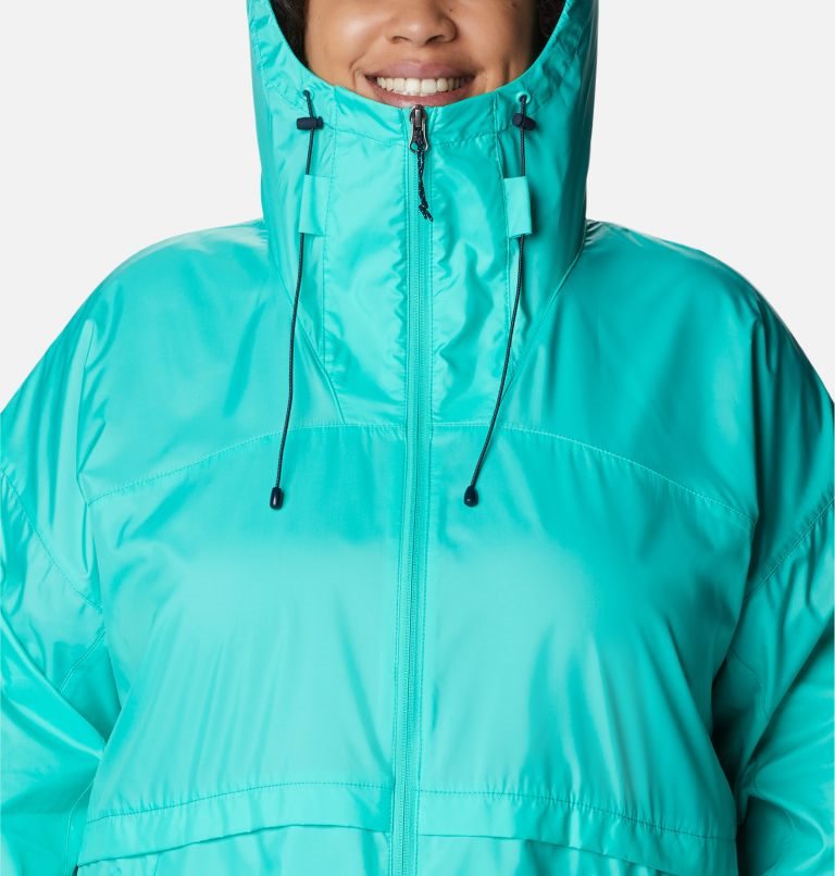 Columbia Alpine Chill Windbreaker Jakke Dame Turkis | Plus Size 54136S